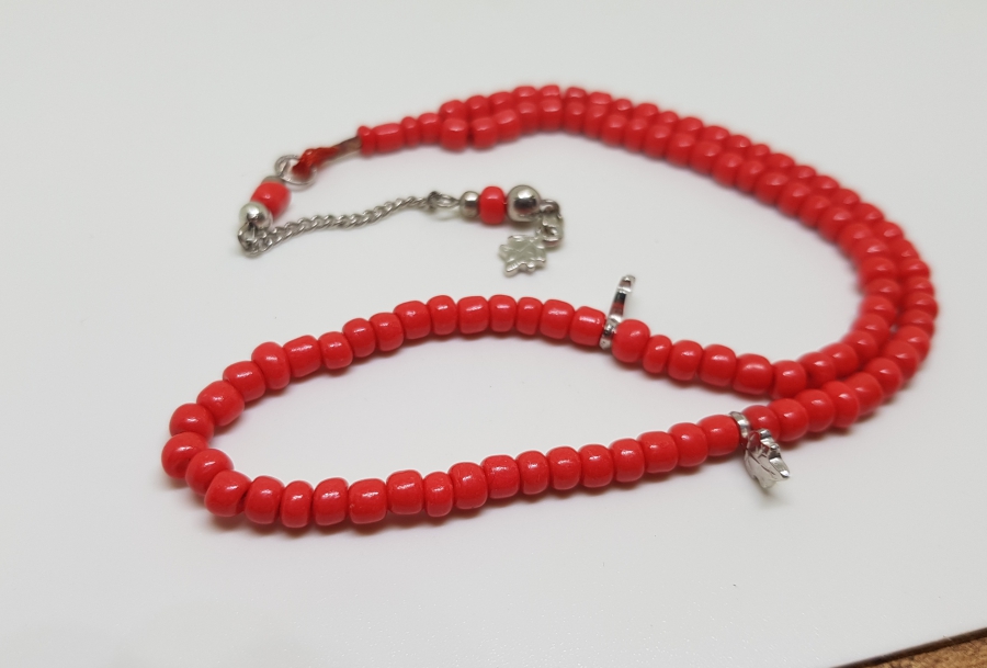 MERCAN TAŞINDAN MAMUL ANTİKA NAMAZ TESPİHİ