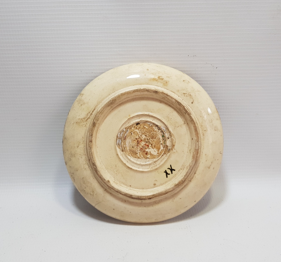 OSMANLI DÖNEMİ RUMCA USTA DAMGALI KÜTAHYA TABAK