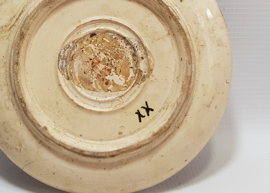 OSMANLI DÖNEMİ RUMCA USTA DAMGALI KÜTAHYA TABAK