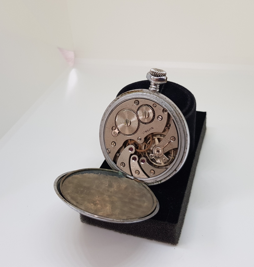 HISLON MARKA KURMALI ANTİKA CEP SAATİ