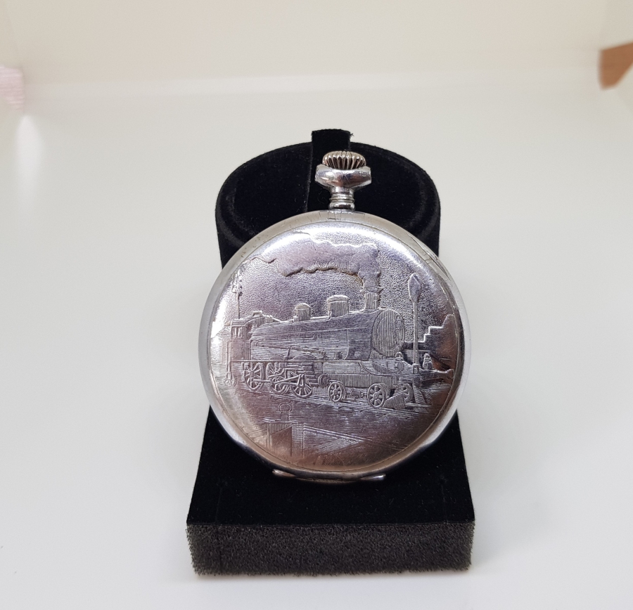 HISLON MARKA KURMALI ANTİKA CEP SAATİ