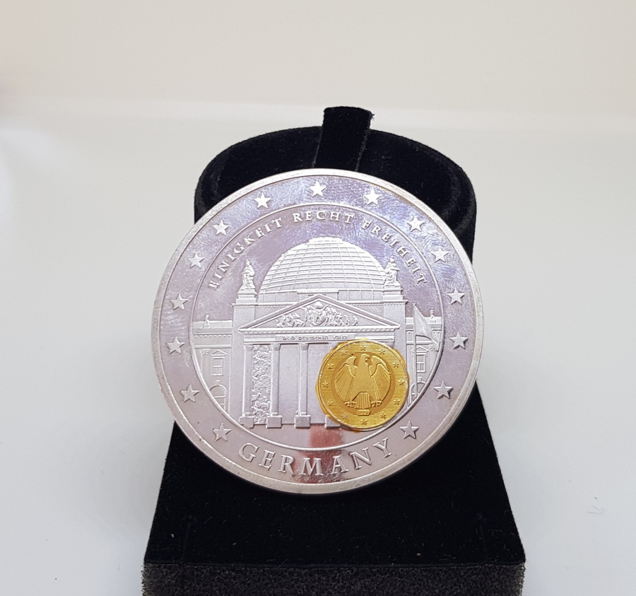 GÜMÜŞ VE ALTIN KAPLAMA AVRUPA BİRLİĞİ MADALYASI