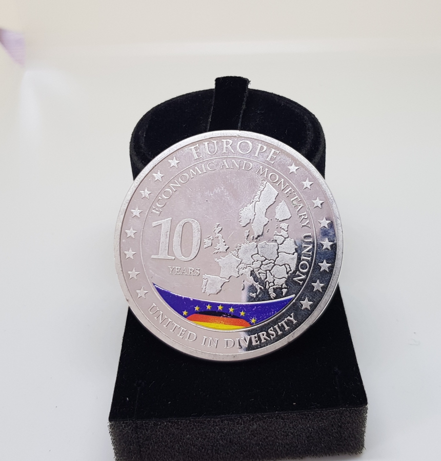 GÜMÜŞ VE ALTIN KAPLAMA AVRUPA BİRLİĞİ MADALYASI