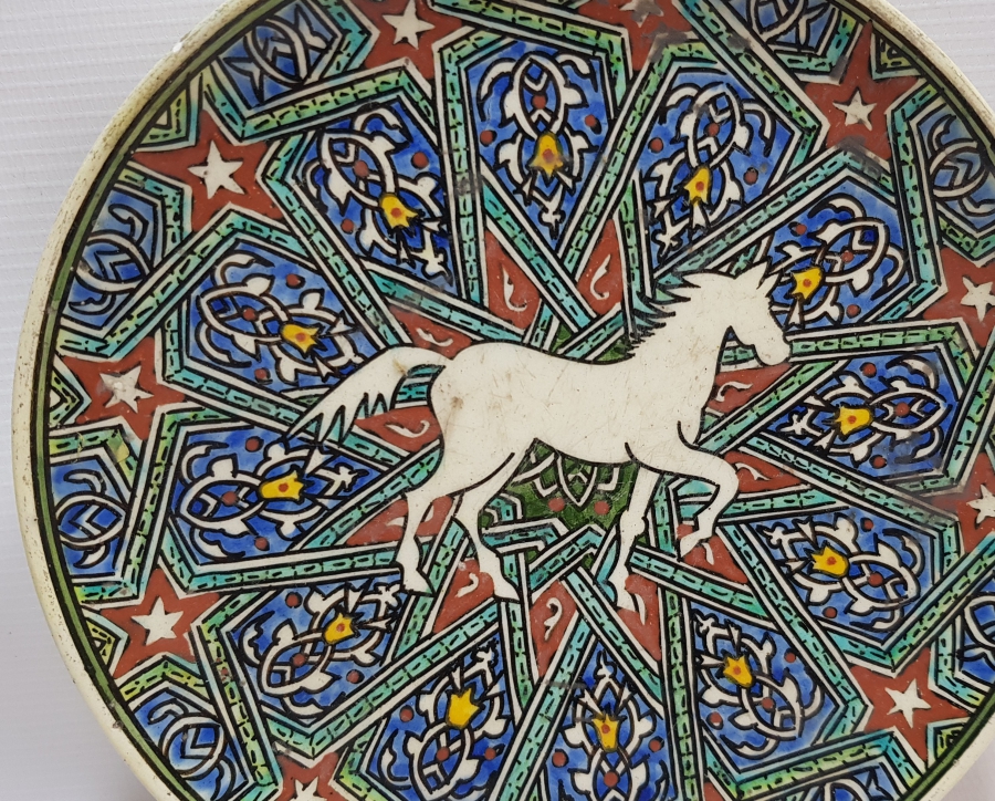 1968 ADALET PARTİSİ KONULU KÜTAHYA SERAMİK TABAK