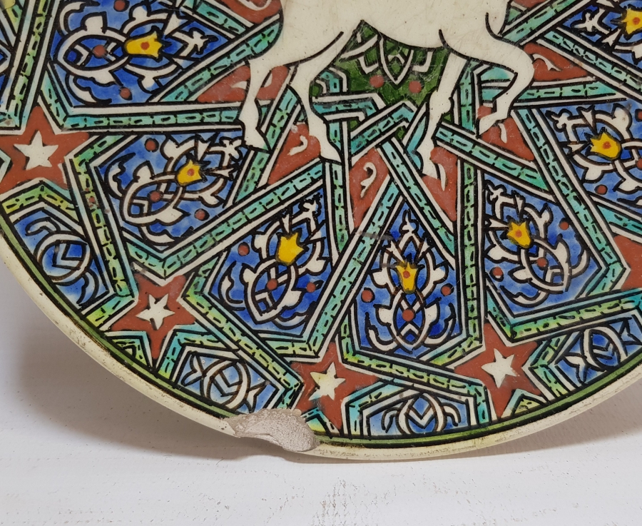 1968 ADALET PARTİSİ KONULU KÜTAHYA SERAMİK TABAK