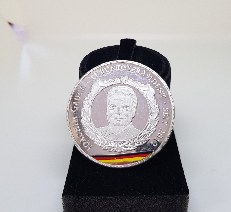 2012 ALMANYA CUMHURBAŞKANLIĞI GÜMÜŞ VE ALTIN KAPLAMA MADALYA