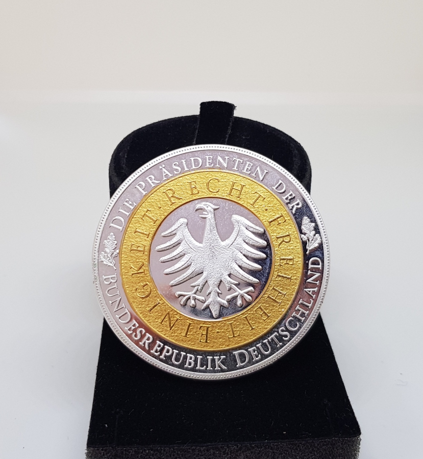 2012 ALMANYA CUMHURBAŞKANLIĞI GÜMÜŞ VE ALTIN KAPLAMA MADALYA