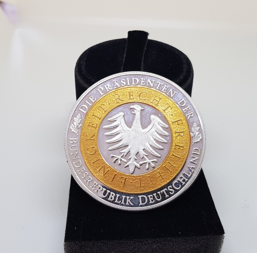 2012 ALMANYA CUMHURBAŞKANLIĞI GÜMÜŞ VE ALTIN KAPLAMA MADALYA