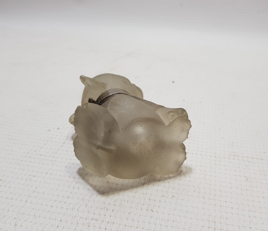 OSMANLI DÖNEMİ KÖPEK FORMLU CAM HOKKA