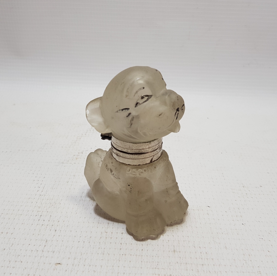 OSMANLI DÖNEMİ KÖPEK FORMLU CAM HOKKA