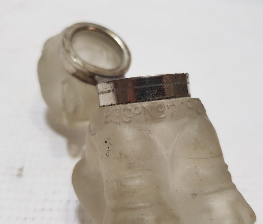 OSMANLI DÖNEMİ KÖPEK FORMLU CAM HOKKA