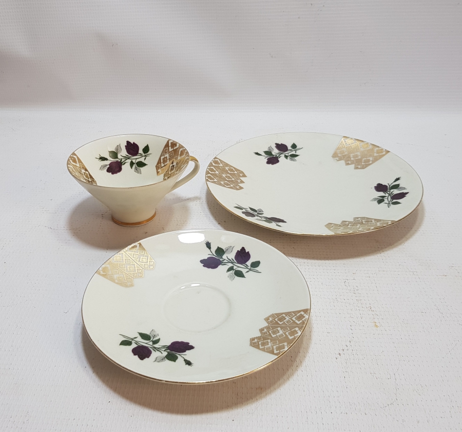 ALTIN VARAKLI BAVARIA TRİO ÇAY TAKIMI