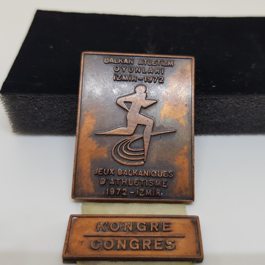 1972 İZMİR BALKAN ATLETİZM OYUNLARI MADALYA ROZET