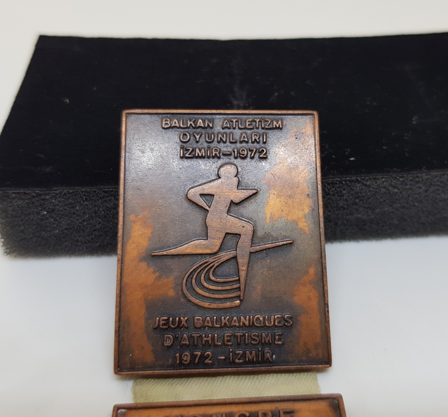 1972 İZMİR BALKAN ATLETİZM OYUNLARI MADALYA ROZET