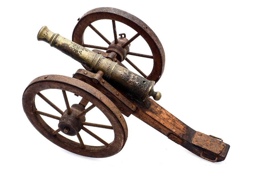 OSMANLI DÖNEMİ ÇOK NADİR OYUNCAK TOP ARABASI NAMLUSU