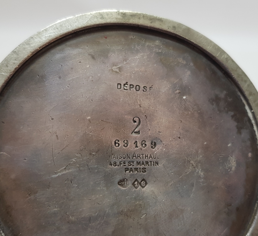 ANTİKA GÜMÜŞ KAPLAMA ÇAYDANLIK