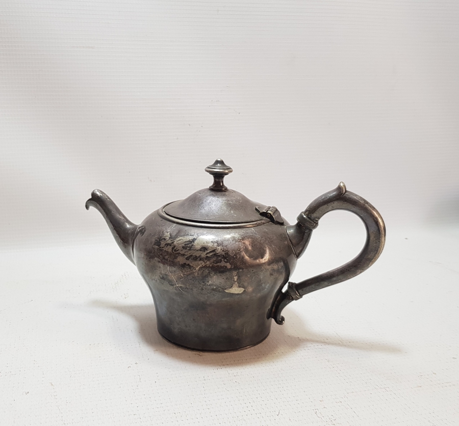 ANTİKA GÜMÜŞ KAPLAMA ÇAYDANLIK