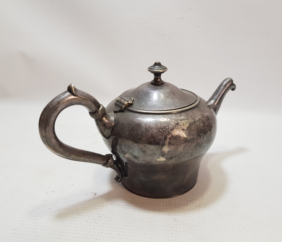 ANTİKA GÜMÜŞ KAPLAMA ÇAYDANLIK