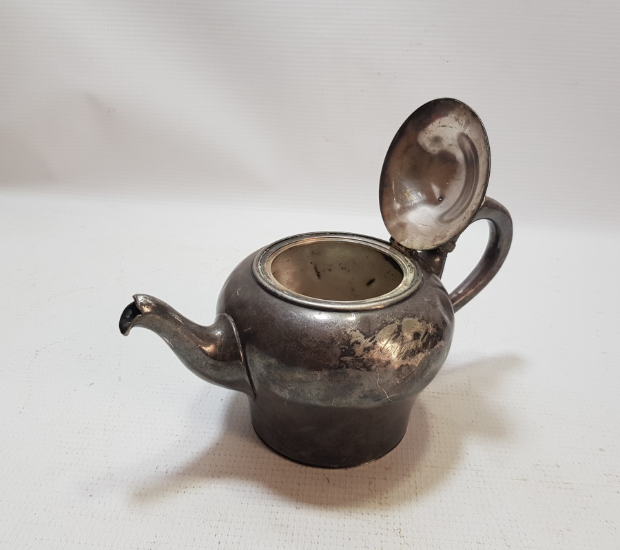 ANTİKA GÜMÜŞ KAPLAMA ÇAYDANLIK