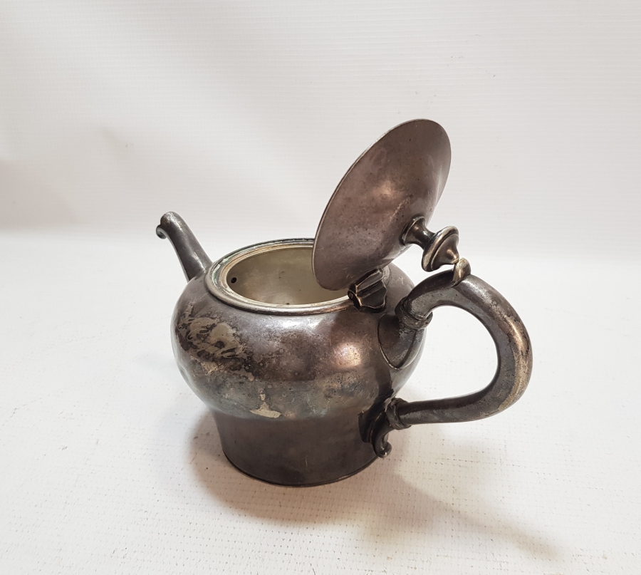 ANTİKA GÜMÜŞ KAPLAMA ÇAYDANLIK