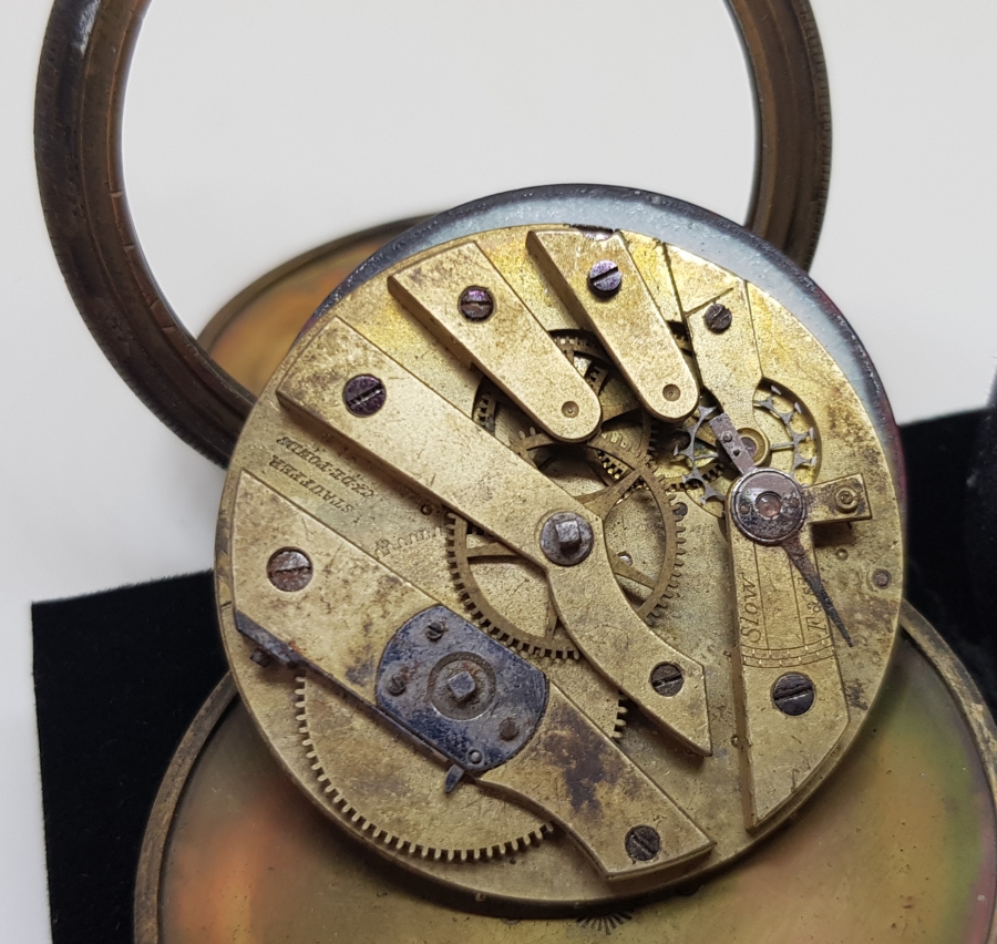 OSMANLI DÖNEMİ DEVLET ARMALI CEP SAATİ KASASI VE MEKANİZMASI