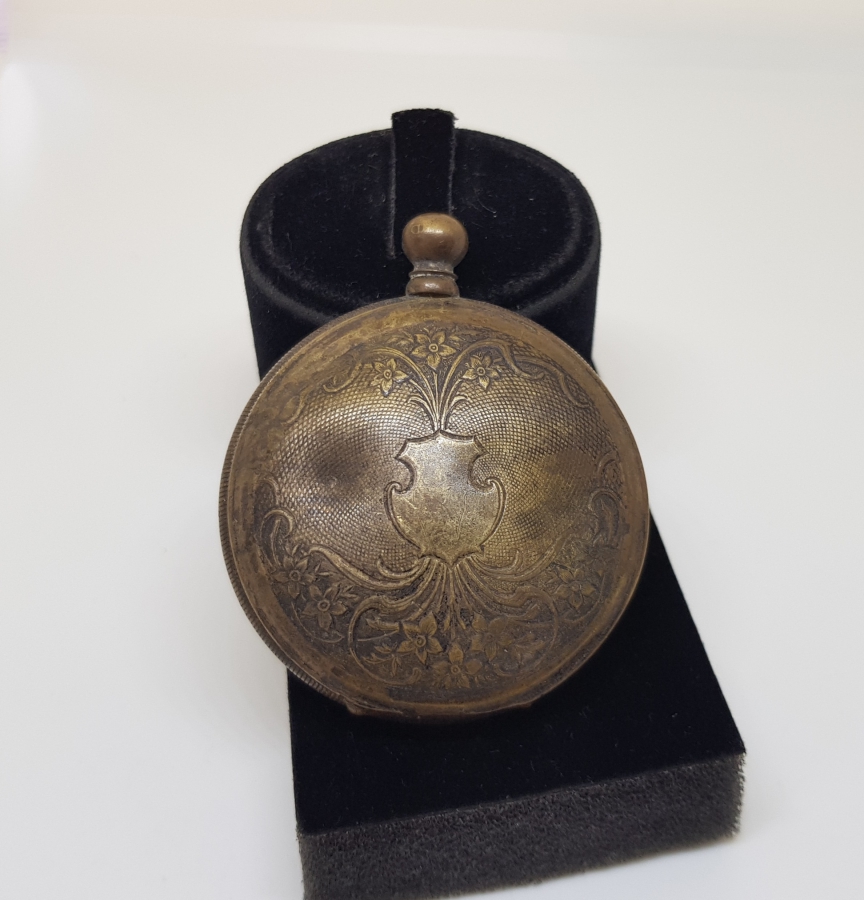 OSMANLI DÖNEMİ DEVLET ARMALI CEP SAATİ KASASI VE MEKANİZMASI