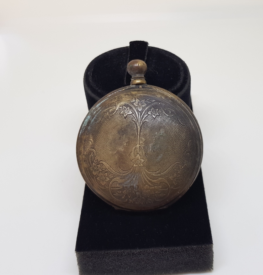 OSMANLI DÖNEMİ DEVLET ARMALI CEP SAATİ KASASI VE MEKANİZMASI