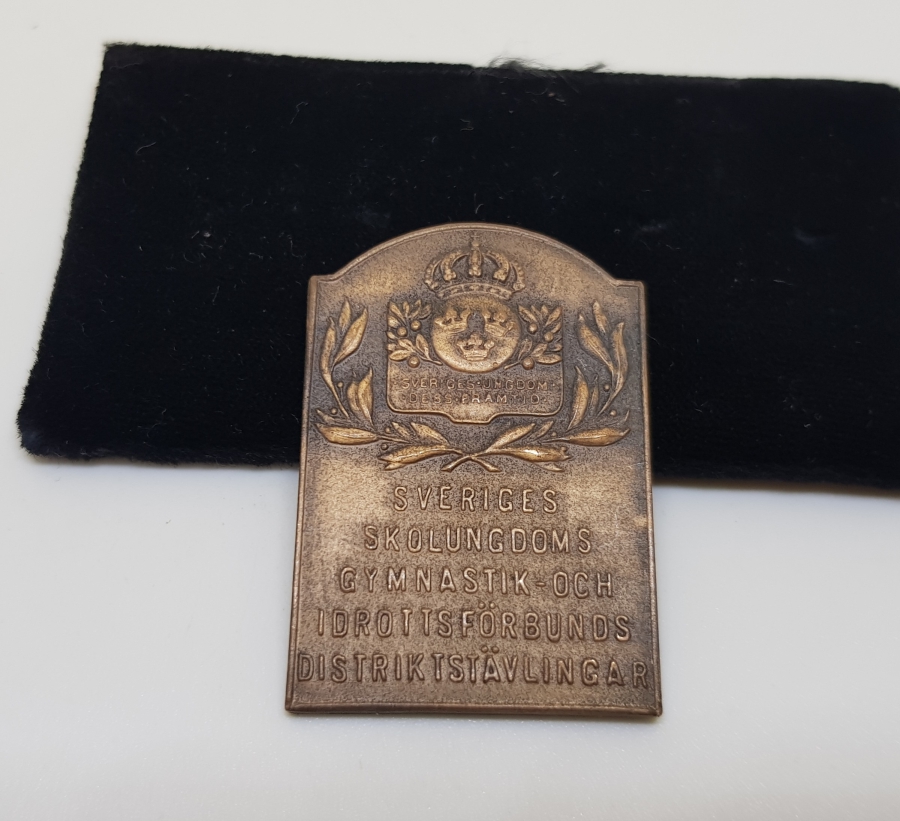 ANTİKA İSVEÇ MADALYA PLAKET