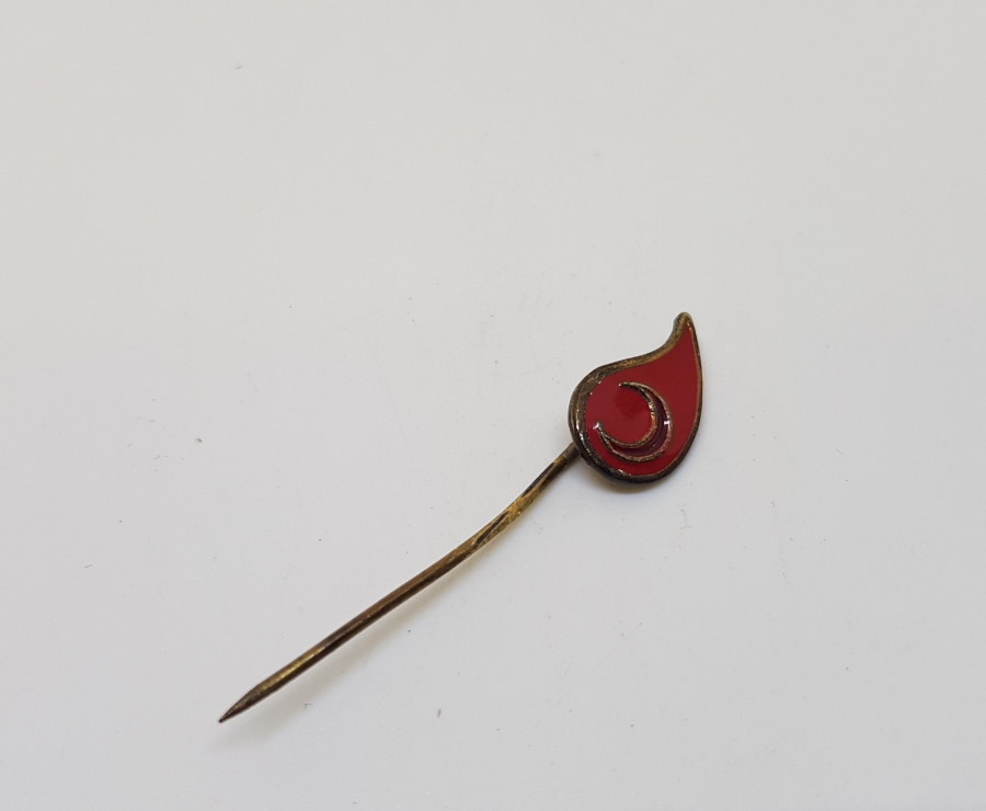 OSMANLI DÖNEMİ DAMLA FORMLU HİLAL-İ AHMER ROZETİ