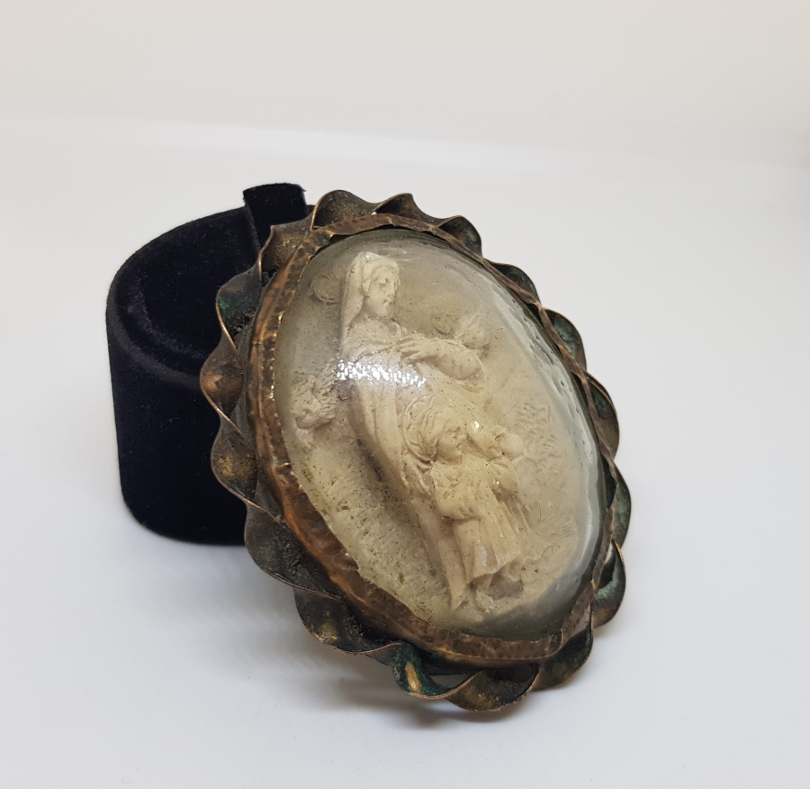 1850LERDEN ÇOK NADİR HZ İSA VE MERYEM GÖRSELLİ İKONA