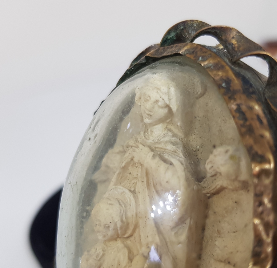 1850LERDEN ÇOK NADİR HZ İSA VE MERYEM GÖRSELLİ İKONA