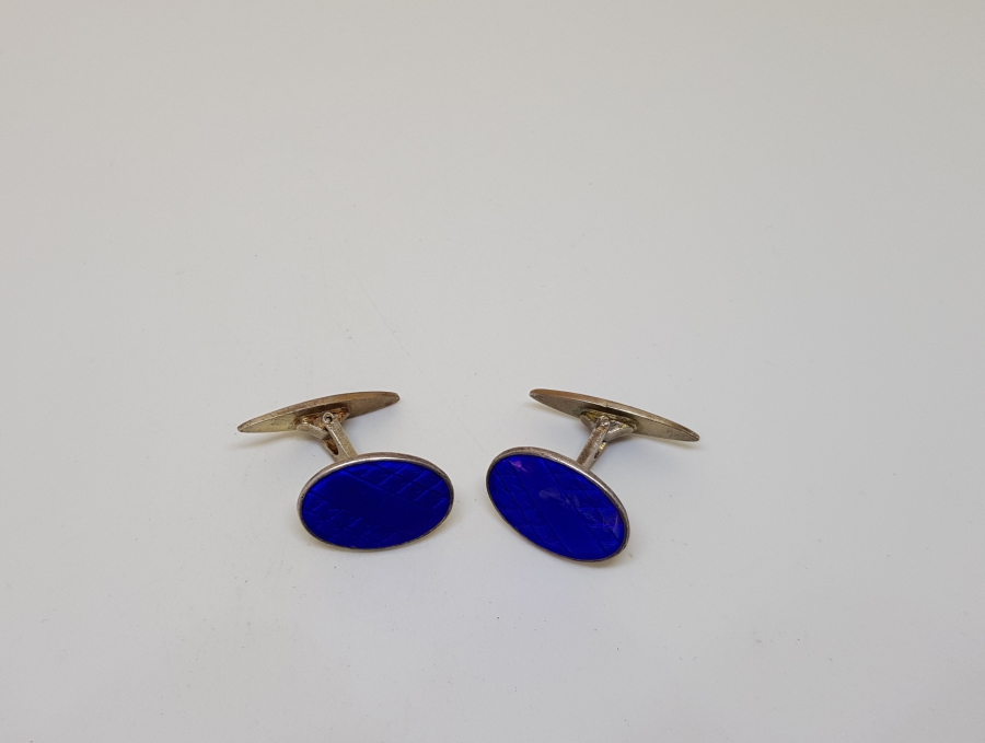 ANTİKA MİNELİ GÜMÜŞ KOL DÜĞMELERİ