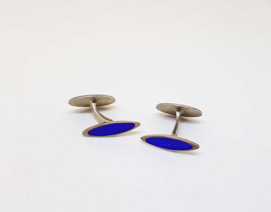 ANTİKA MİNELİ GÜMÜŞ KOL DÜĞMELERİ