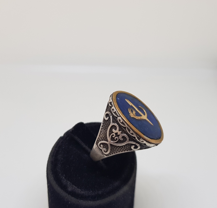 ELİF VE VAV TEMALI GÜMÜŞ YÜZÜK