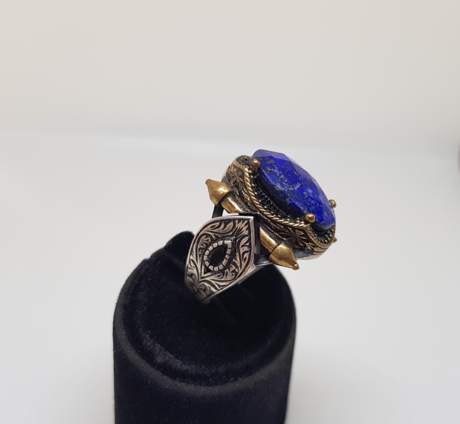 LAPİS TAŞLI GÜMÜŞ YÜZÜK