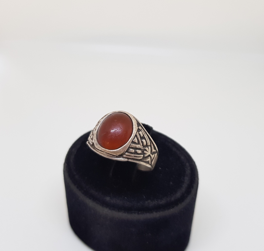 AKİK TAŞLI GÜMÜŞ YÜZÜK