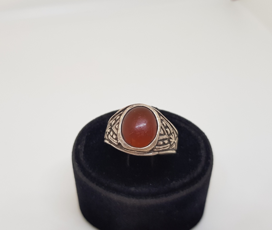 AKİK TAŞLI GÜMÜŞ YÜZÜK