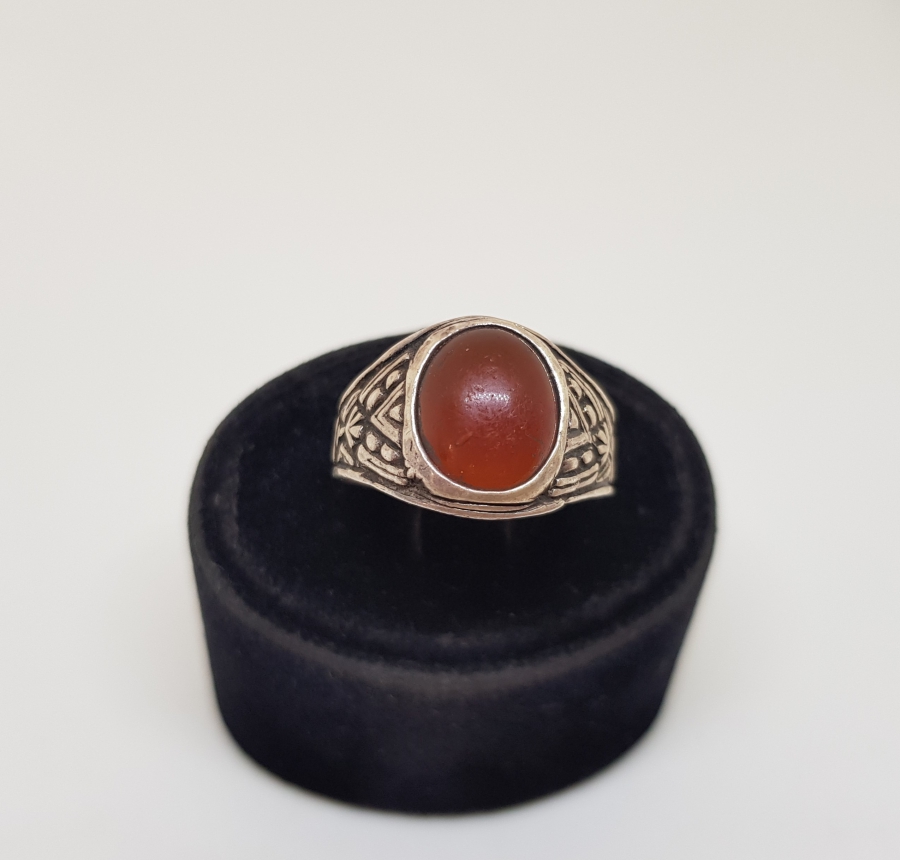 AKİK TAŞLI GÜMÜŞ YÜZÜK