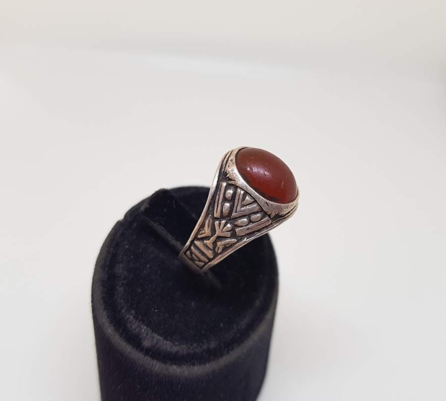 AKİK TAŞLI GÜMÜŞ YÜZÜK