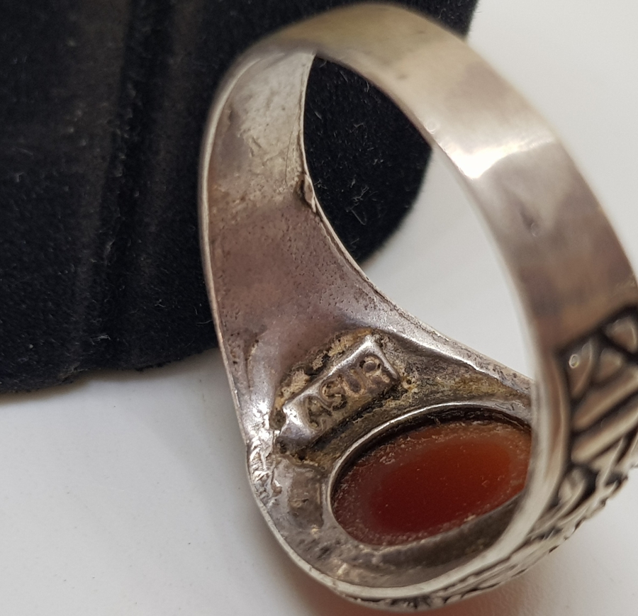 AKİK TAŞLI GÜMÜŞ YÜZÜK