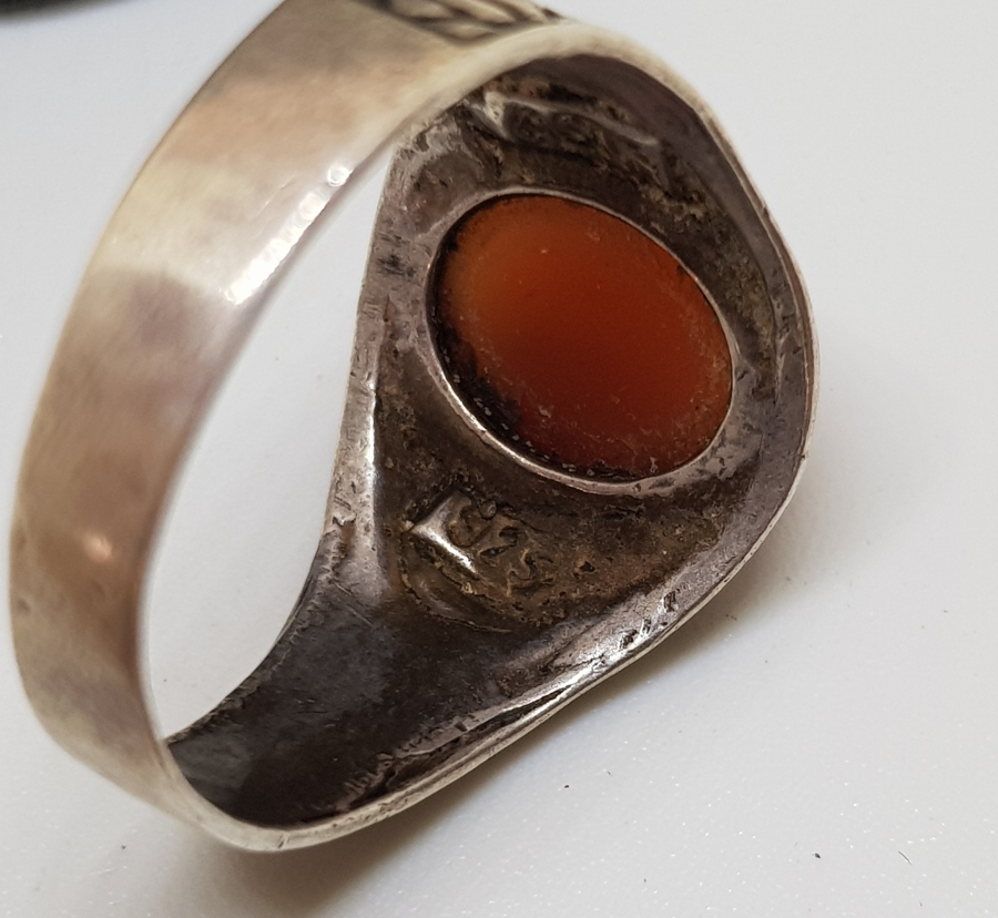 AKİK TAŞLI GÜMÜŞ YÜZÜK