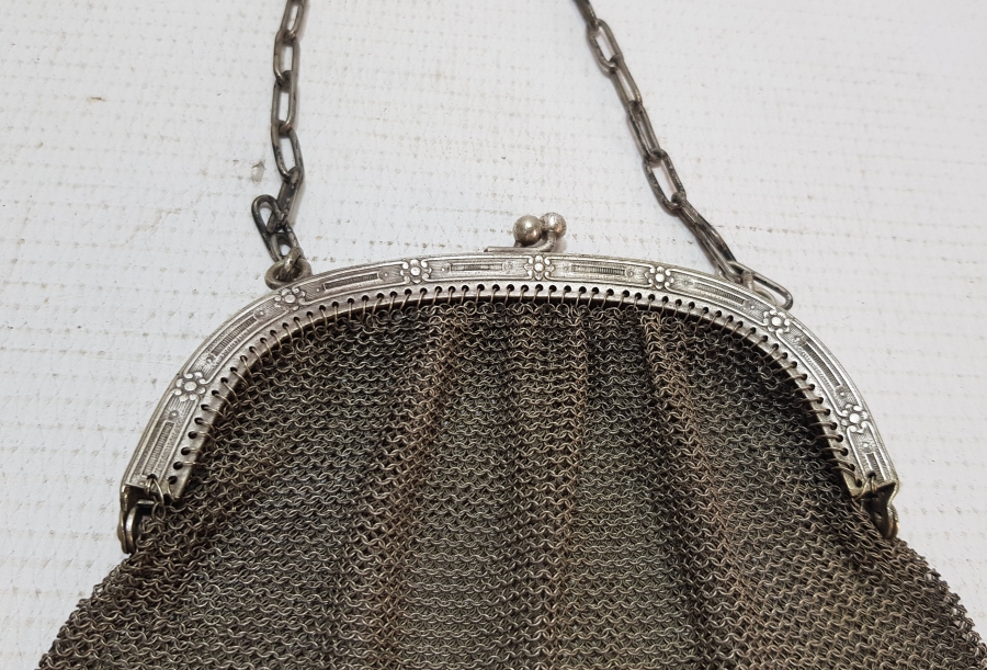 OSMANLI DÖNEMİ GÜMÜŞ KAPLAMA GECE ÇANTASI