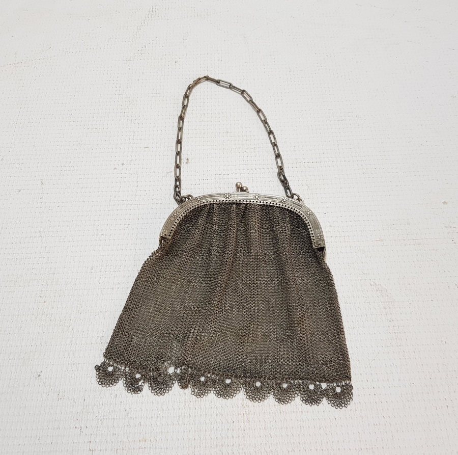 OSMANLI DÖNEMİ GÜMÜŞ KAPLAMA GECE ÇANTASI