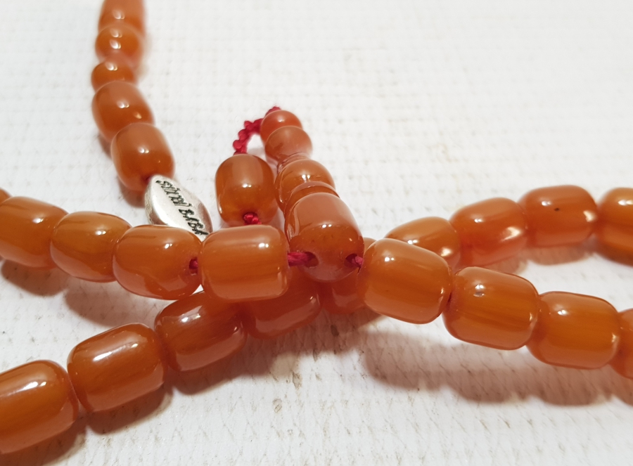 ŞÜKRÜ BABA İMZALI SIKMA KEHRİBAR TESPİH