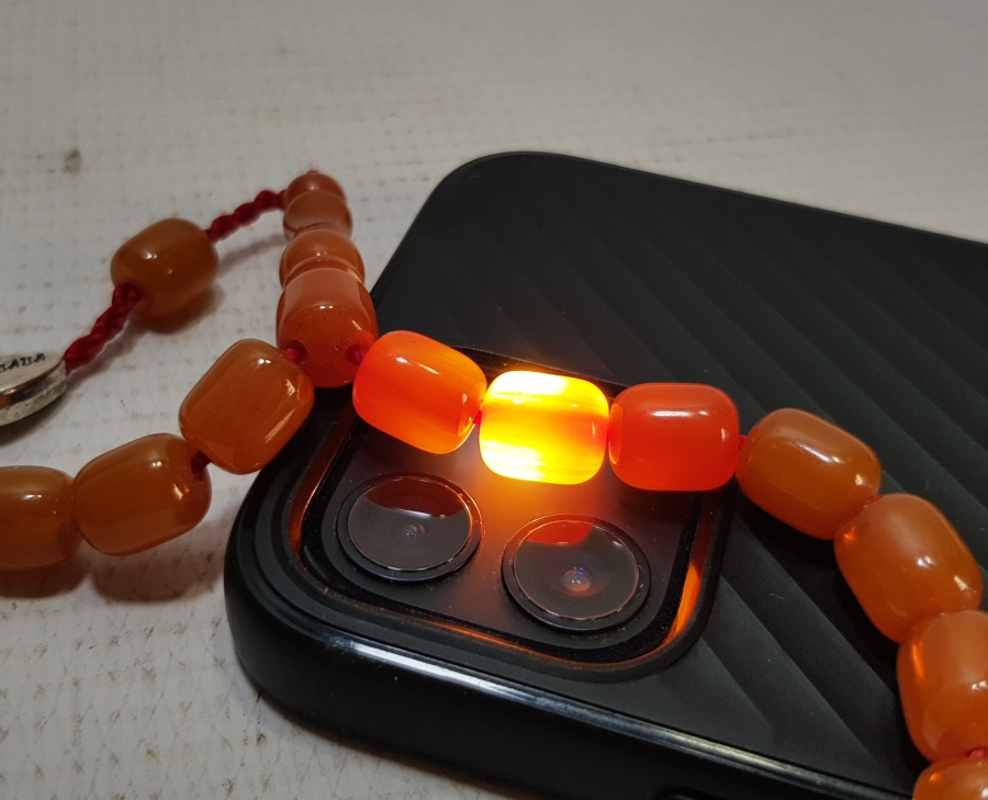 ŞÜKRÜ BABA İMZALI SIKMA KEHRİBAR TESPİH