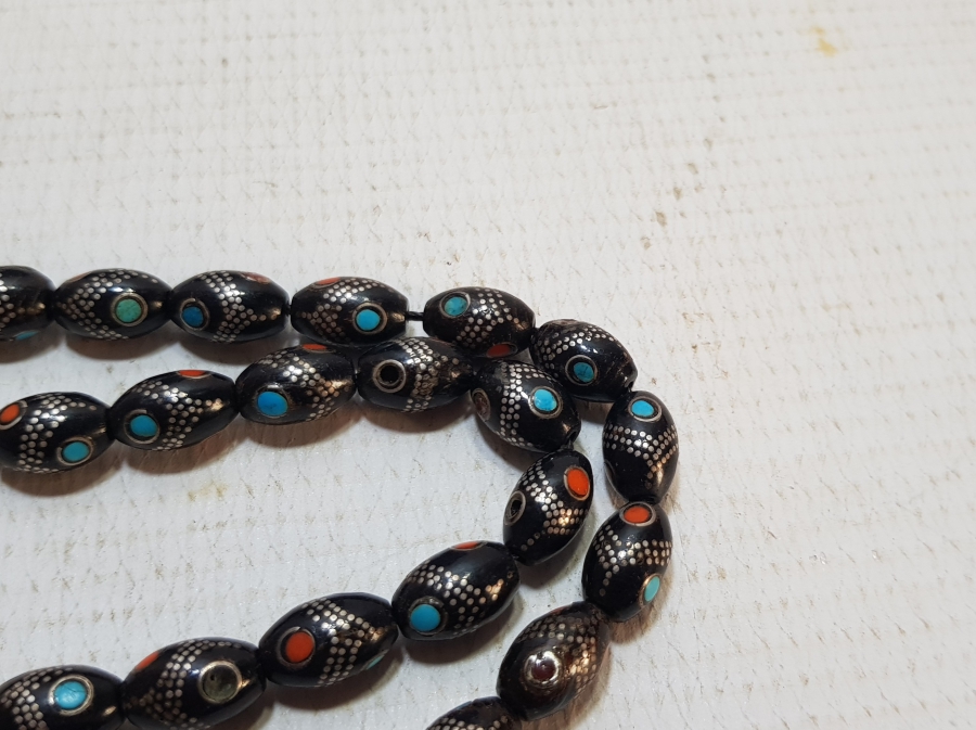 TURKUAZ MERCAN VE GÜMÜŞ ÇAKMA YUSURİ TESPİH