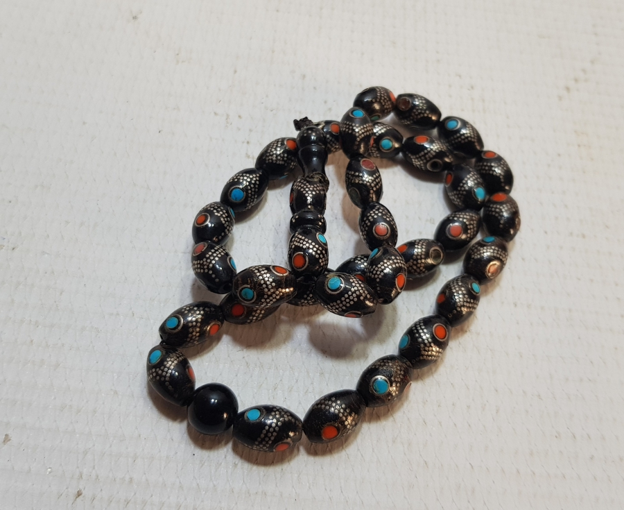 TURKUAZ MERCAN VE GÜMÜŞ ÇAKMA YUSURİ TESPİH