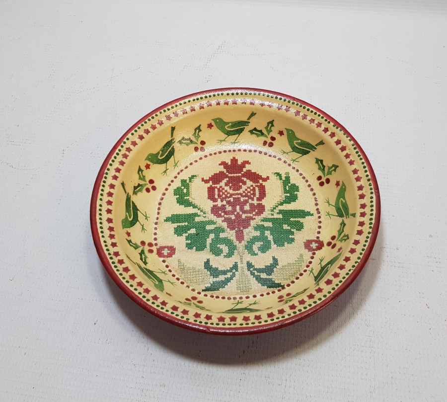 ANTİKA SANATÇI İŞİ EMAYE TABAK