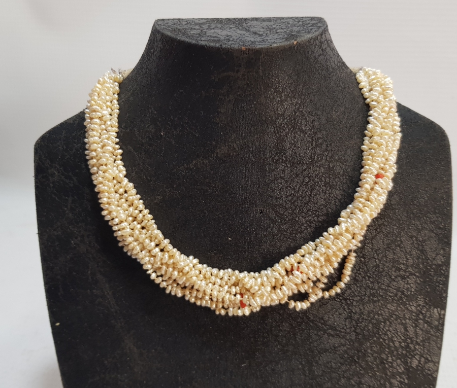 OSMANLI DÖNEMİ MERCANLI KUM İNCİ GERDANLIK