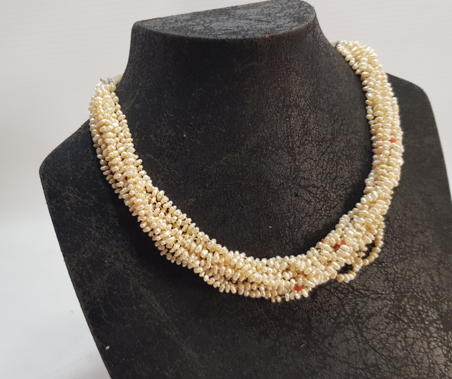 OSMANLI DÖNEMİ MERCANLI KUM İNCİ GERDANLIK